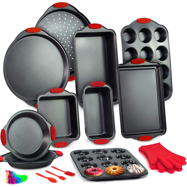 SpicyMedia Bakeware Sets, Nonstick Baking Set With Baking Pan, Loaf Pan